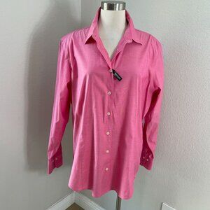 Eddie Bauer Womens Plus XXL Tall ComfortCloth Stretch Wrinkle Resistant Shirt